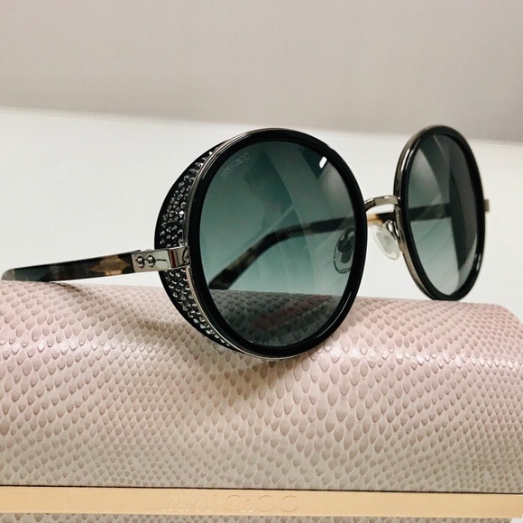 NWT Jimmy Choo Andie 807/9O Black Sunglasses - Picture 2 of 8